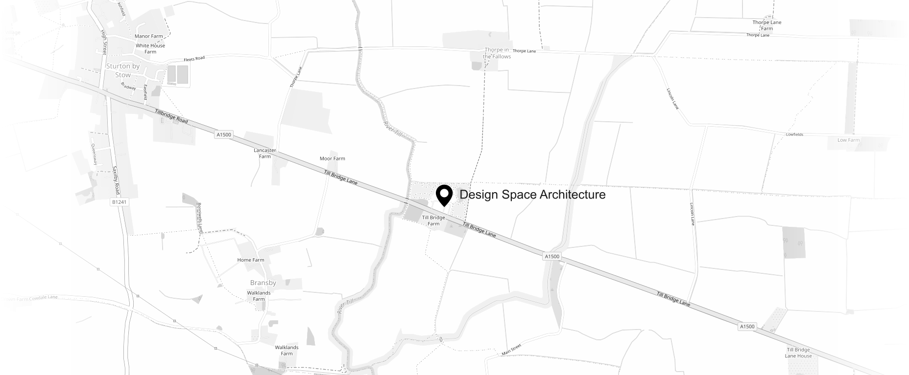 Map of DesignSpace Architecture location.